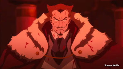 Arius main villain Devil May Cry Season 2 Netflix voiced by Graham McTavish