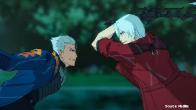 Dante and Vergil brothers reunion Devil May Cry Season 2 Netflix childhood trauma Eva mother