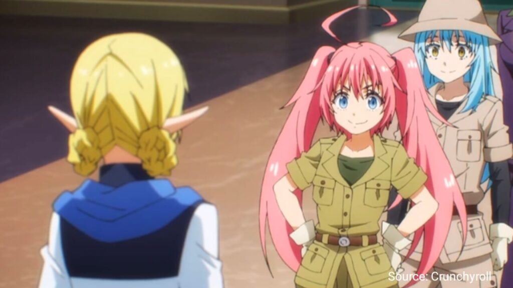 Milim scanning Kagali with Dragon Eye in Tensei Shitara Slime Datta Ken Season 4