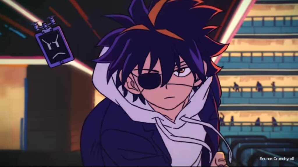 Chrono using the Retry Eye in Fate Rewinder anime story 2027