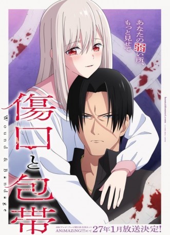 Wound and Bandage anime official key visual announcing the January 2027 TV anime premiere