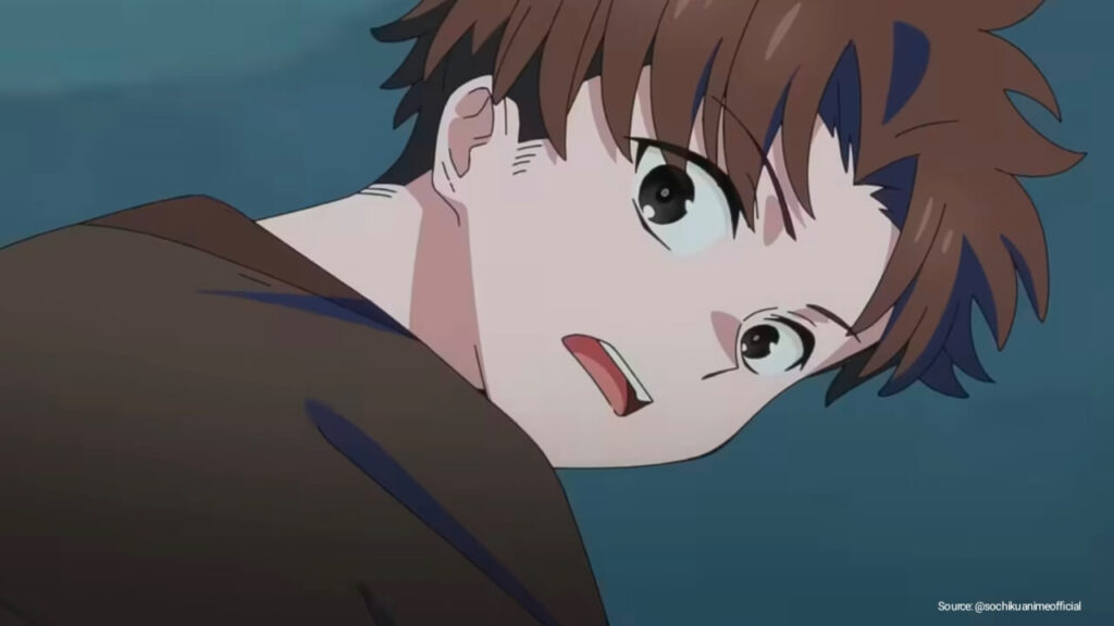 Rein Garland using his enhancement magic in The Laid-Off Cheat-Granting Mage anime